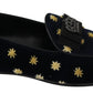 Dolce & Gabbana Elegant Velvet Crown Embroidery Loafers