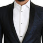 Dolce & Gabbana Elegant Martini Blue Slim Fit Blazer