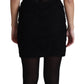 Dolce & Gabbana Elegant Black Lace Bustier Mini Dress