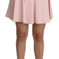 Dolce & Gabbana Elegant Pink Flare A-line Mini Skirt