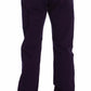 GF Ferre Purple Cotton Stretch Slim Chinos