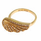 Nialaya Glamorous Gold Plated Crystal Ring