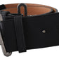 Ermanno Scervino Chic Leather Adjustable Black Belt