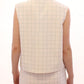 Andrea Incontri Chic White Sleeveless Cotton Shirt Top