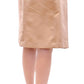 Andrea Incontri Elegant Silk Pleated Knee-Length Skirt