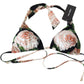 Dolce & Gabbana Elegant Floral Print Bikini Top