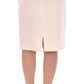 Andrea Incontri Elegant White Floral Pencil Skirt