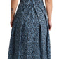 Dolce & Gabbana Elegant Sleeveless A-line Blue Heart Dress