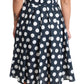 Dolce & Gabbana Polka Dotted A-Line Sleeveless Dress