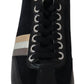 Dolce & Gabbana Elegant Black Leather Sport Sneakers