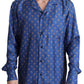 Dolce & Gabbana Silk Beach Chair Print Casual Shirt