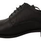 Dolce & Gabbana Elegant Black Leather Derby Shoes