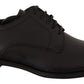 Dolce & Gabbana Elegant Black Leather Derby Shoes