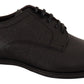 Dolce & Gabbana Elegant Black Leather Derby Dress Shoes