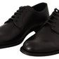 Dolce & Gabbana Elegant Black Derby Formal Shoes