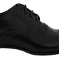 Dolce & Gabbana Elegant Black Leather Formal Derby Shoes