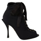 Dolce & Gabbana Elegant Ankle Open Toe Heel Boots