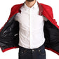 Dolce & Gabbana Red and Gold Bomber Designer Jacket