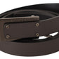 Costume National Elegant Leather Belt with Metal Buckle