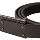 Costume National Elegant Leather Belt with Metal Buckle