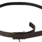 Costume National Elegant Leather Belt with Metal Buckle