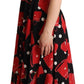 Dolce & Gabbana Sicilian Bag Print Sleeveless Midi Dress