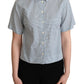 Dolce & Gabbana Elegant Polka Dot Cotton Polo Shirt