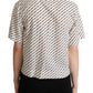 Dolce & Gabbana Elegant Dotted Cotton Polo Top