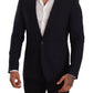 Dolce & Gabbana Elegant Navy Martini Blazer by Renowned Tailors