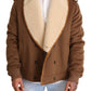 Dolce & Gabbana Elegant Double Breasted Shearling Jacket