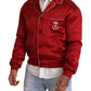 Dolce & Gabbana Sumptuous Silk Red Bomber Jacket