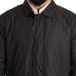 Dolce & Gabbana Elegant Black Trench Coat for Sophisticated Men