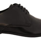 Dolce & Gabbana Elegant Black Leather Derby Shoes