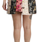 Dolce & Gabbana Floral Jacquard Asymmetrical Mini Skirt