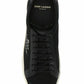 Saint Laurent Sleek Black Canvas & Leather Low-Top Sneakers