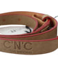 Costume National Beige Leather Fashion Belt