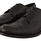 Dolce & Gabbana Elegant Black Lizard Skin Derby Shoes