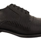 Dolce & Gabbana Elegant Black Lizard Skin Derby Shoes