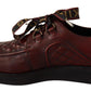 Dolce & Gabbana Elegant Bordeaux Derby Leather Shoes