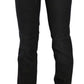 John Galliano Elegant Black Slim Fit Corduroy Jeans