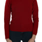 MILA SCHÖN Elegant Red Cashmere Pullover Blouse