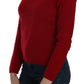 MILA SCHÖN Elegant Red Cashmere Pullover Blouse