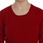 MILA SCHÖN Elegant Red Cashmere Pullover Blouse