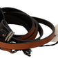 Costume National Elegant Brown Leather Fashion Belt