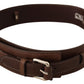 Costume National Elegant Brown Leather Fashion Belt