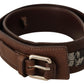 Costume National Elegant Brown Leather Fashion Belt