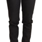 Ermanno Scervino Chic Black Low Waist Skinny Jeans