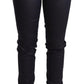 Ermanno Scervino Chic Dark Blue Low Waist Skinny Jeans