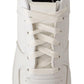 SIGNS Chic White Leather Low Top Sneakers