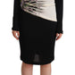 Roberto Cavalli Elegant Sheath Long Sleeve Boat Neck Dress